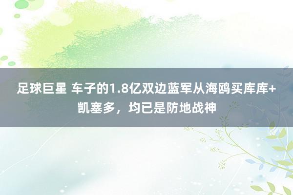 足球巨星 车子的1.8亿双边蓝军从海鸥买库库+凯塞多，均已是防地战神