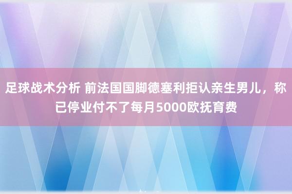 足球战术分析 前法国国脚德塞利拒认亲生男儿，称已停业付不了每月5000欧抚育费