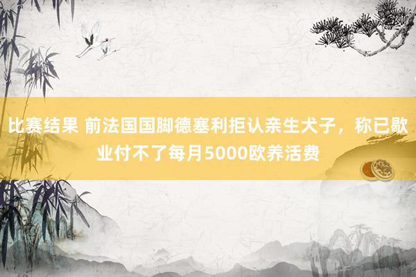 比赛结果 前法国国脚德塞利拒认亲生犬子，称已歇业付不了每月5000欧养活费